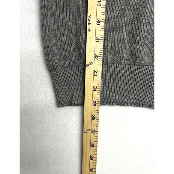 Eddie Bauer Popover Ribbed Knit Sweater Gray Short Sleeves Size XS Minimalist - Picture 5 of 12